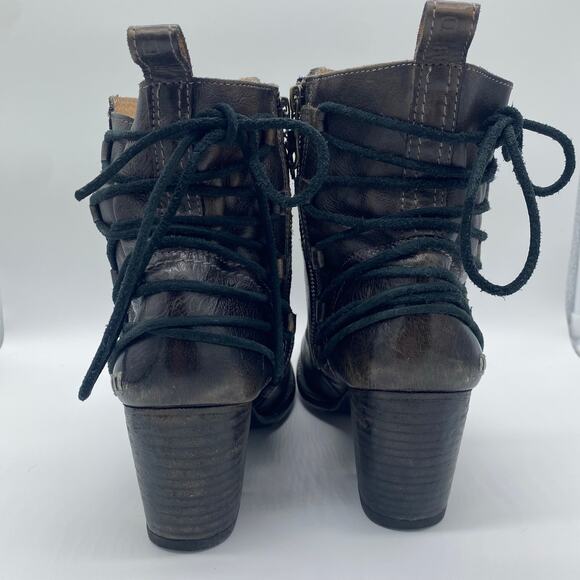 Bed Stu Cobbler Women's size 10 Blaire Brown Heel Leather Blaire Booties - Picture 4 of 11